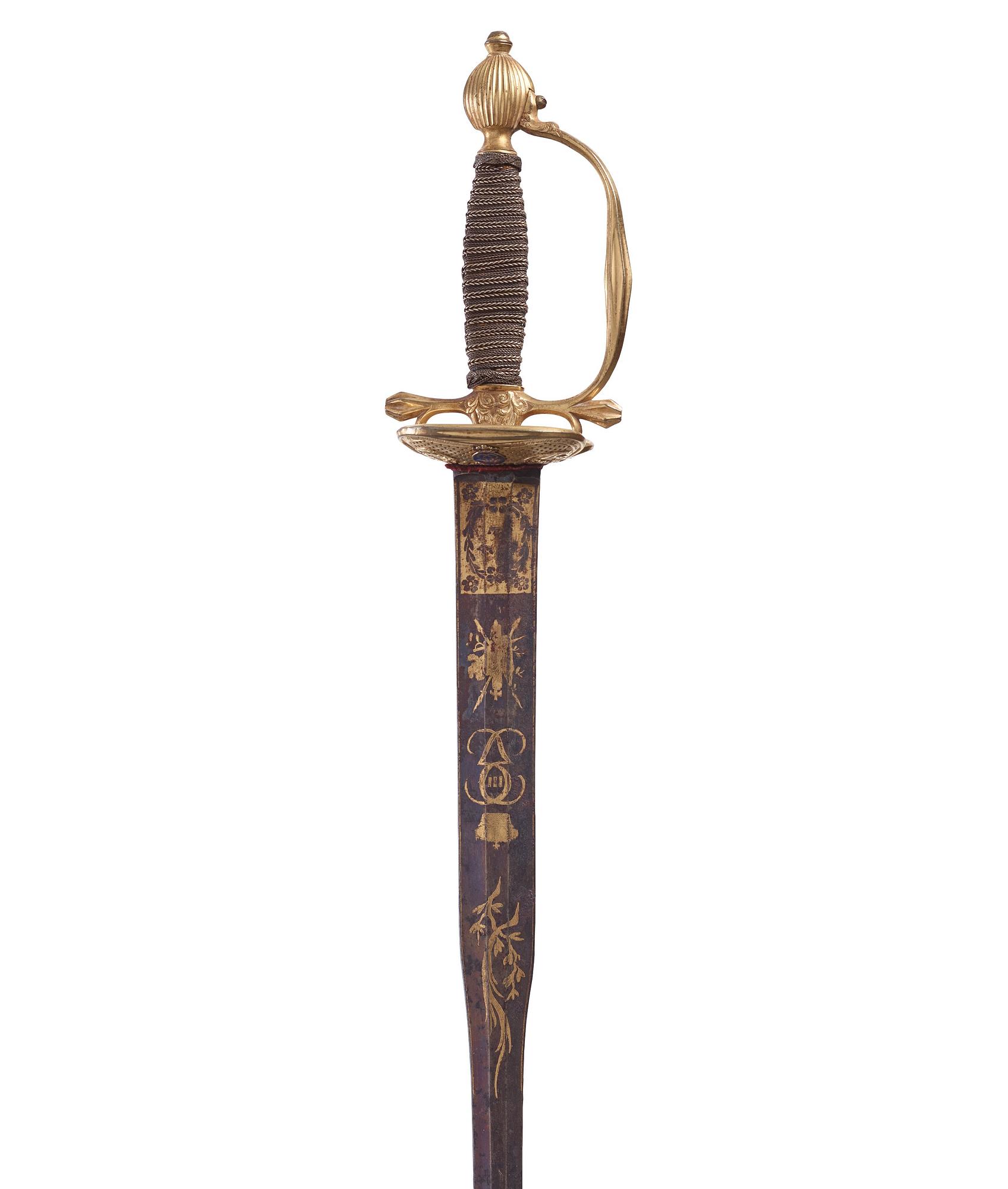 Hedersvärja förärad överste AF Påhlman 1790 av Gustav III.
