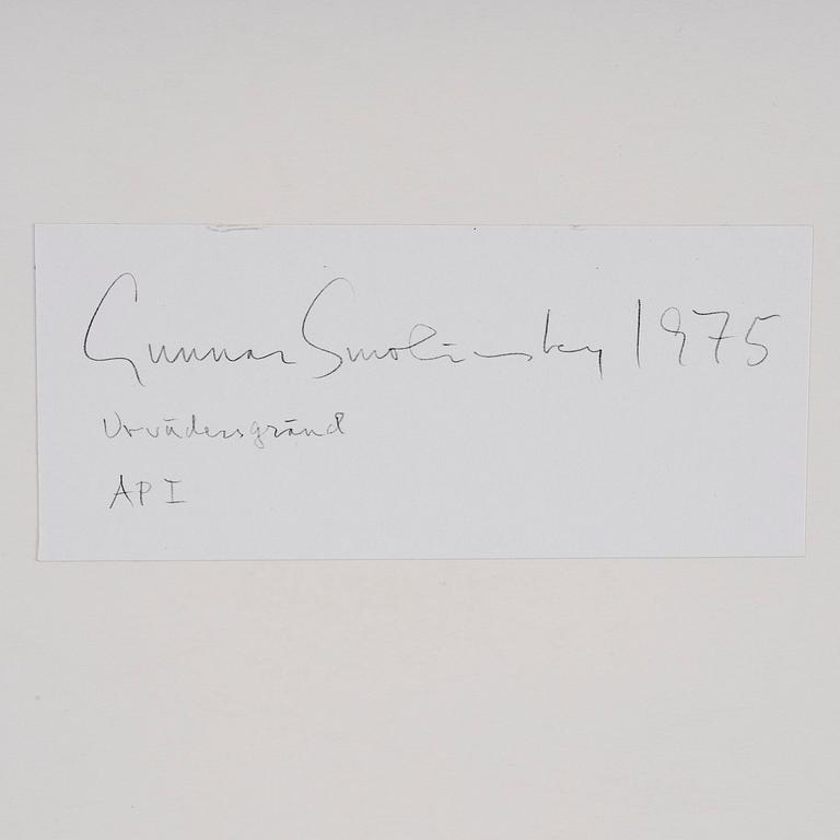 Gunnar Smoliansky, "Urvädersgränd", 1975.