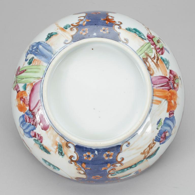 BÅLSKÅL, porslin, Kina 1800-tal.