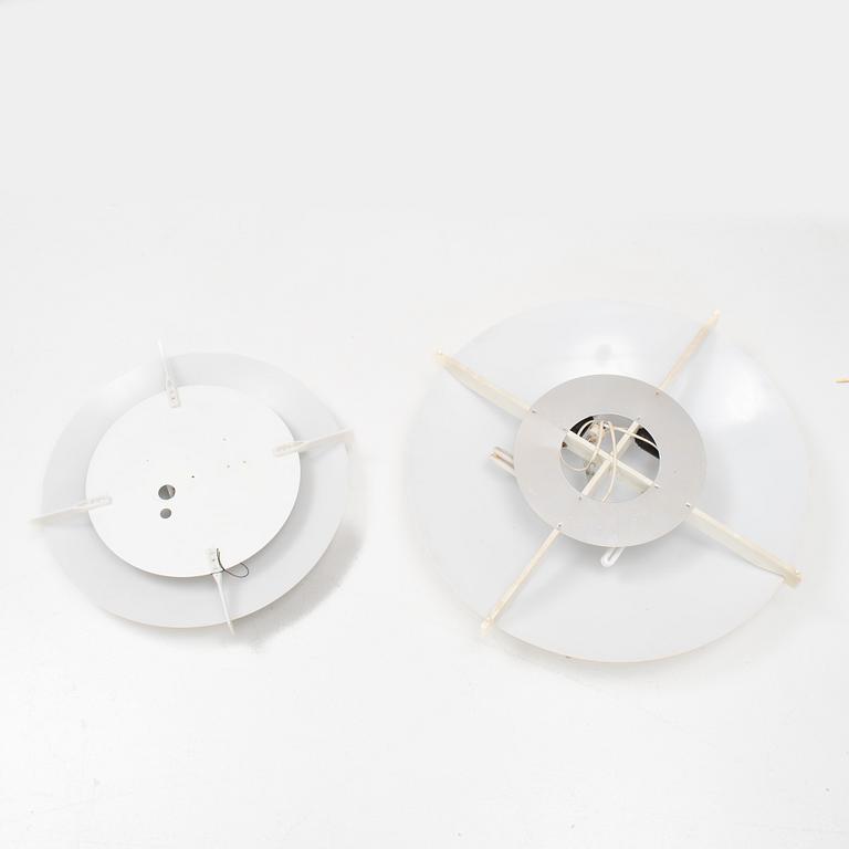 Uno and Östen Kristiansson, ceiling lamps, one larger and one smaller, "Plafo", Luxus, second half of the 20th century.
