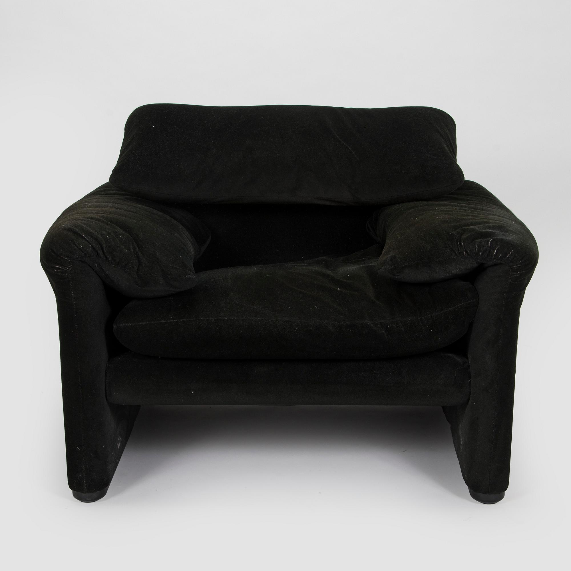 Vico Magistretti, nojatuoli, "Maralunga", Cassina, Italia.