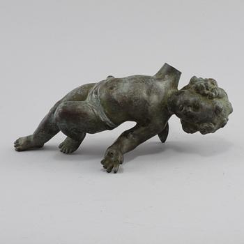 DEKORELEMENT, patinerad metall, 1900-tal.