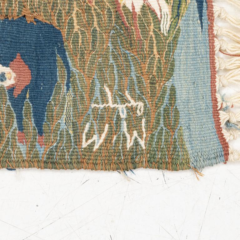 Ramses Wissa Wassef, Vävnad, gobelängteknik, Harania, Egypten, ca 64 x 42 cm.