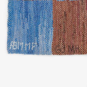 Susanne Henriques, a tapestry triptych, 'Strukturerad natur' c. 223 x 176 (one 165) cm, signed AB MMF SH.