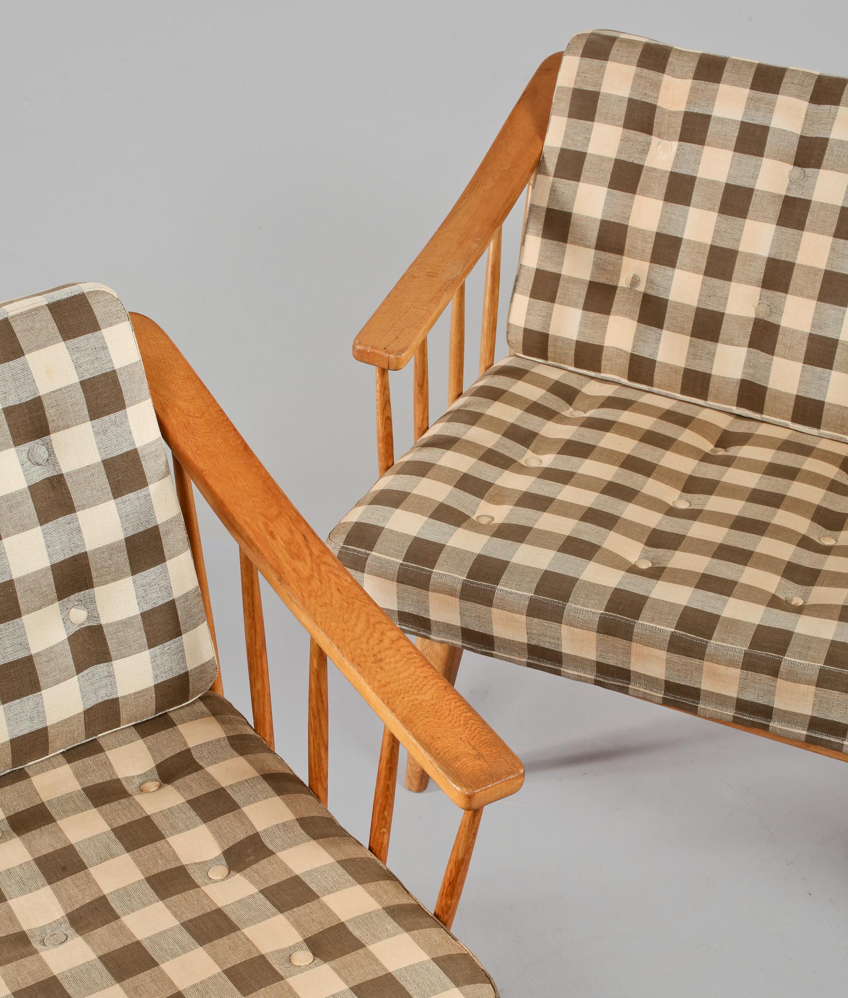 SOFFA samt FÅTÖLJ, 1900-talets andra hälft.