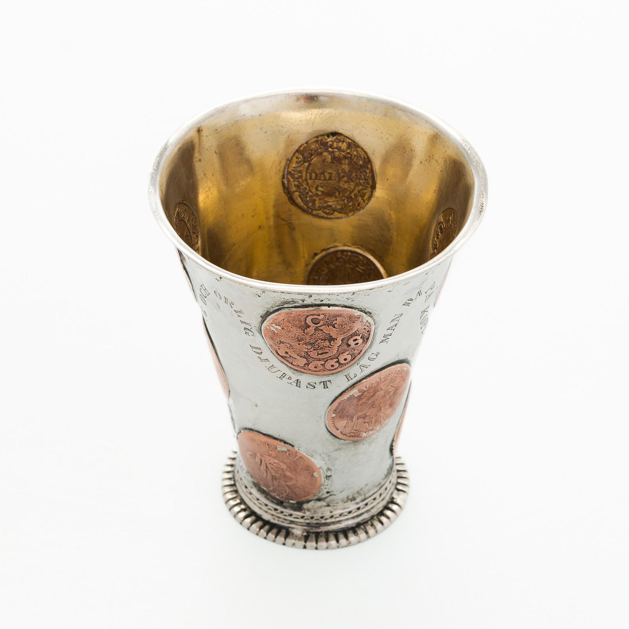 Pikari, kuparikolikoilla, leimaamaton, Ruotsi 1730-luku.