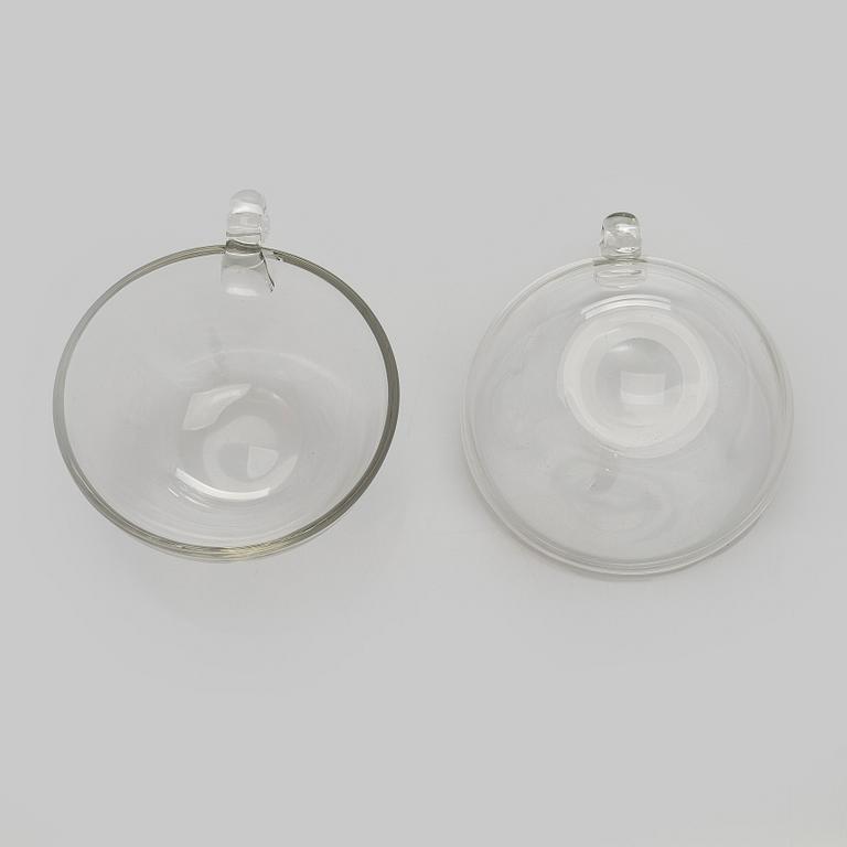 Gunnel Nyman, dessertskålar, 5 st, modell "GN 29", Nuutajärvi Notsjö 1949 - 1951.