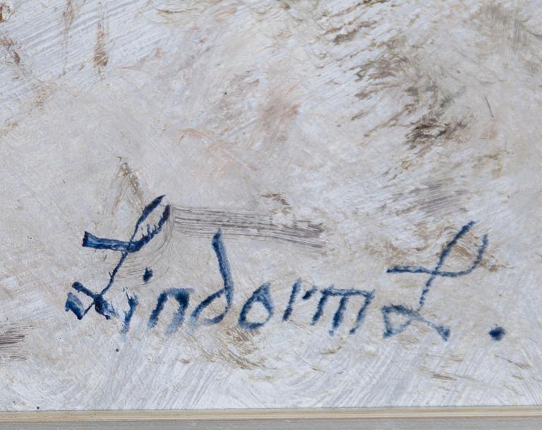 Lindorm Liljefors, Fox in a winter landscape.