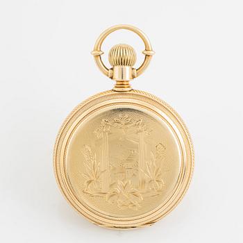 Elgin, pocket watch, hunter, 51,5 mm.