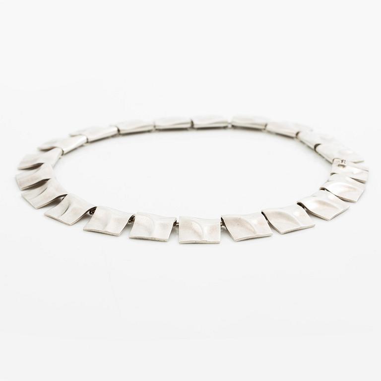 Björn Weckström, necklace "Galactic Peaks", sterling silver, Finland 1986. For Lapponia.