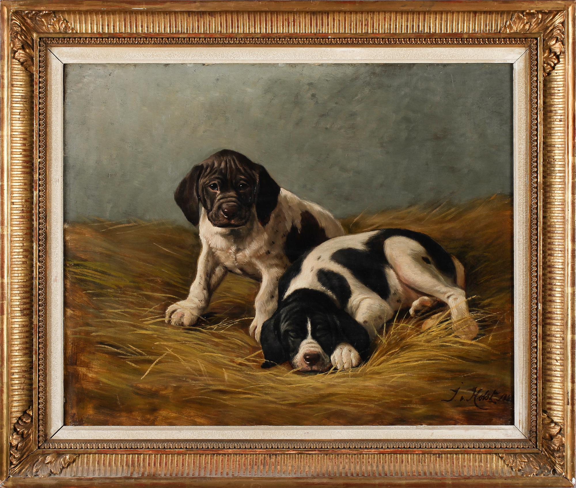 JOHAN VON HOLST, olja på duk, signerad och daterad 1883.