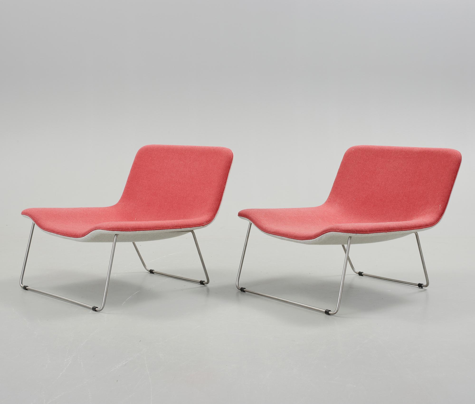 FÅTÖLJER, ett par, "Spring", Erwan Bouroullec, Cappellini, Italien. Formgivna år 2000.