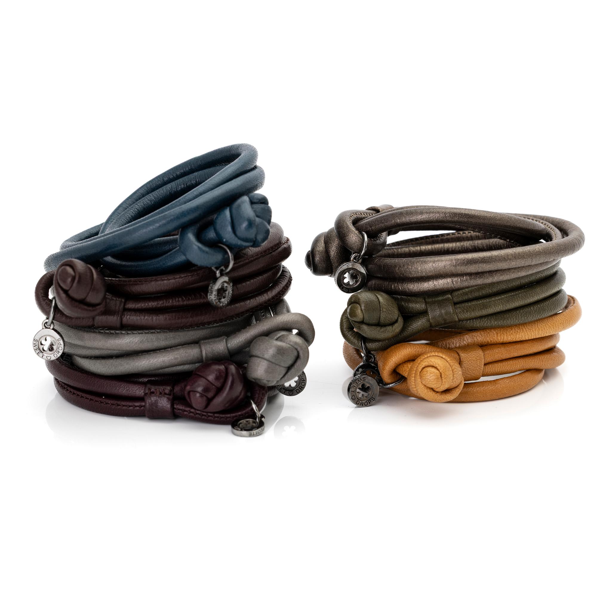 Ole Lynggaard, Leather bracelets, 7, for “Sweet Drops”, designed by Charlotte Lynggaard.