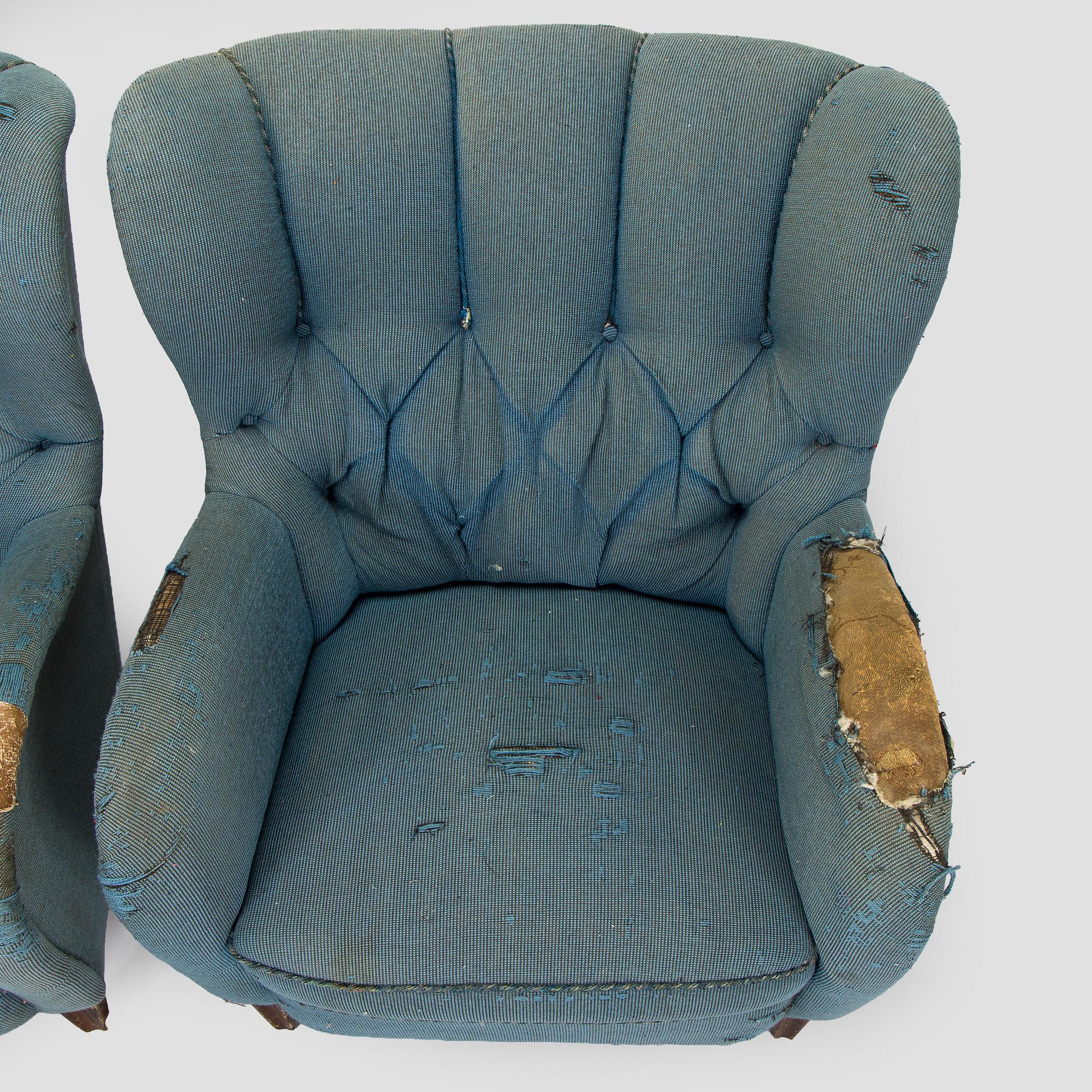 A pair of mid-20th century armchairs for Majander Ltd.