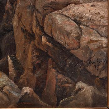 Berndt Lindholm, Rocky coastal landscape.