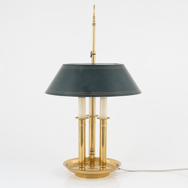 A brass Bouillotte table lamp mid 20th century.