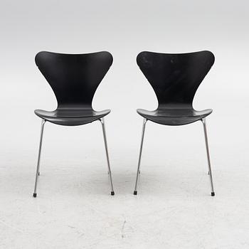 Arne Jacobsen,  stolar 6 st, "Sjuan", Fritz Hansen, 2000-tal.