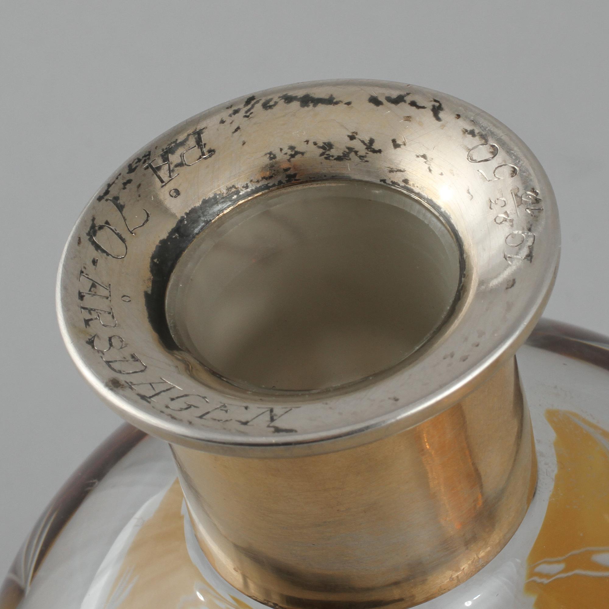 KARAFFER, 2 st, delvis Gustaf Dahlgren, Malmö, 1900-talets första hälft.