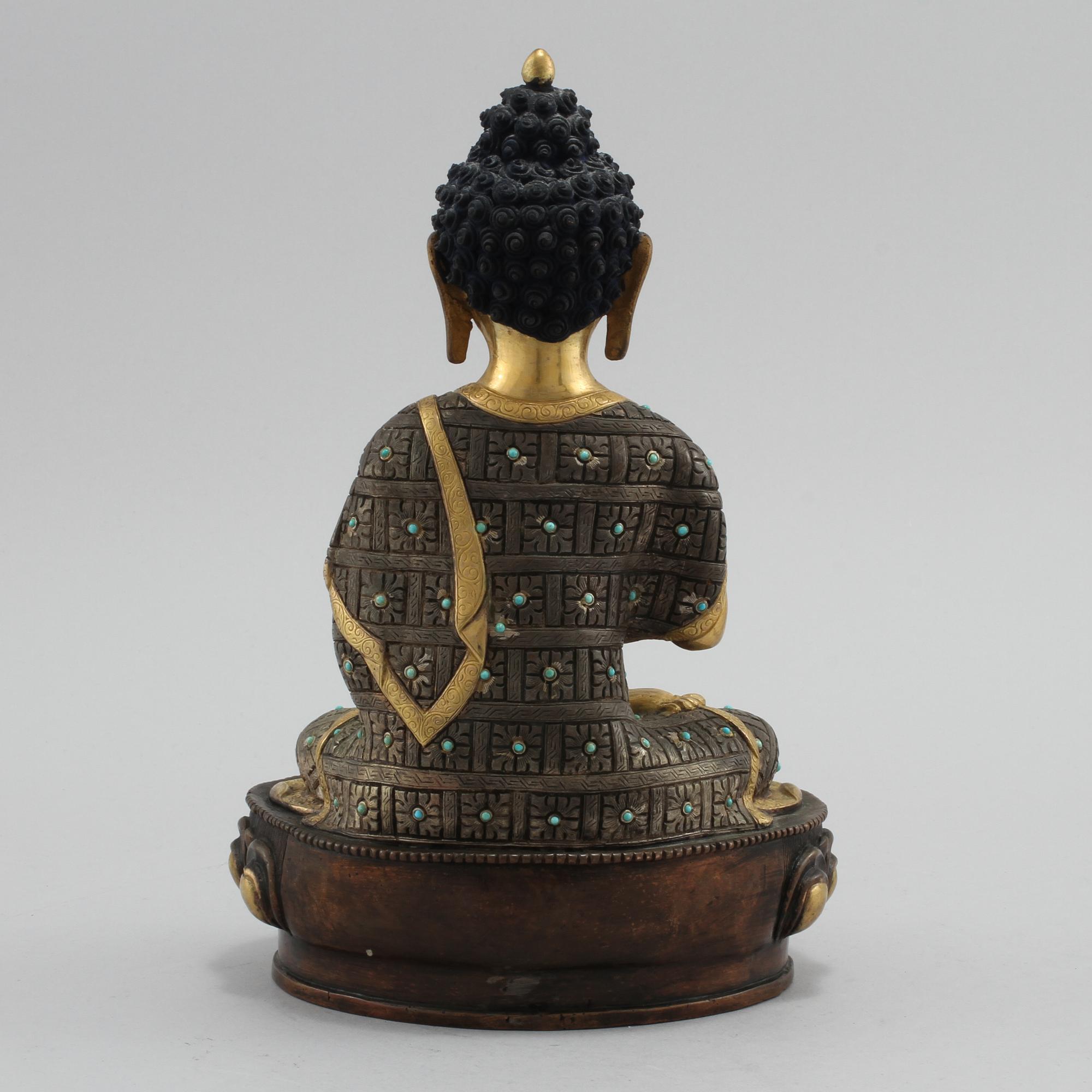 BUDDAH, metall, orientalisk,modern tillverkning.