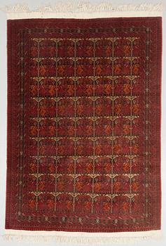 MATTA, old/semiantik, Beshir, ca 290(+7 cm slätväv/kortsida) x 209 cm.