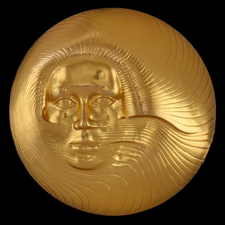 MINNESMEDALJ, 18 K guld, Kauko Räsänen, Sporrong, 1972, numrerad 001/300,  total vikt 447 g.