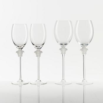 Versace, vinglas, 4 st, för Rosenthal.