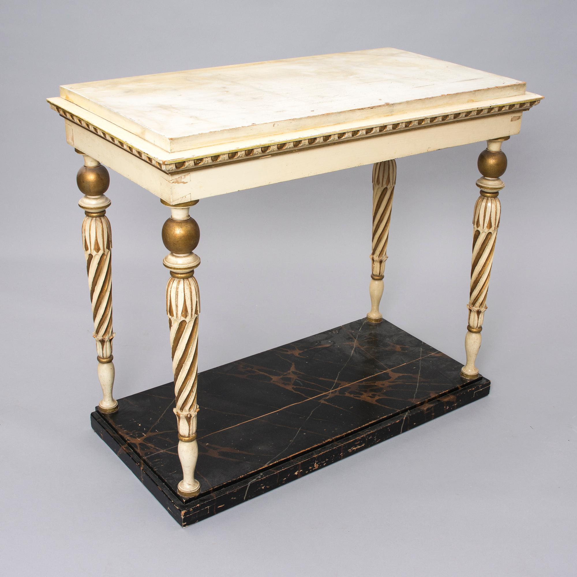 KONSOLBORD, sengustaviansk stil, sekelskiftet 1800/1900.