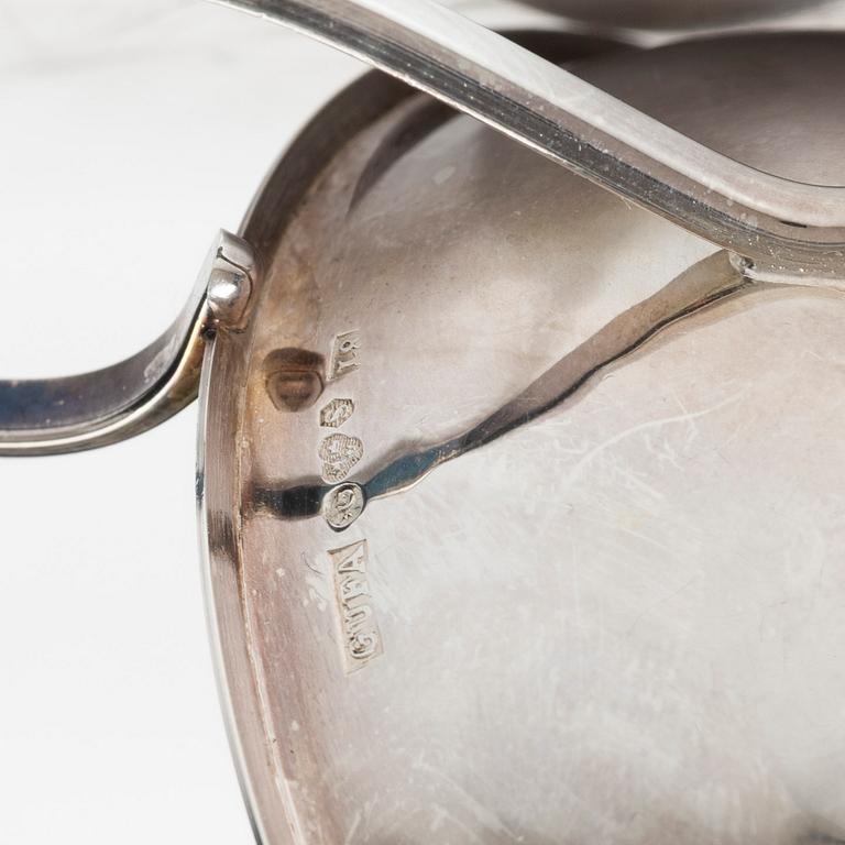 A set of six silver punsch mugs, Gundefeldt & Falk Silverware, 1961.