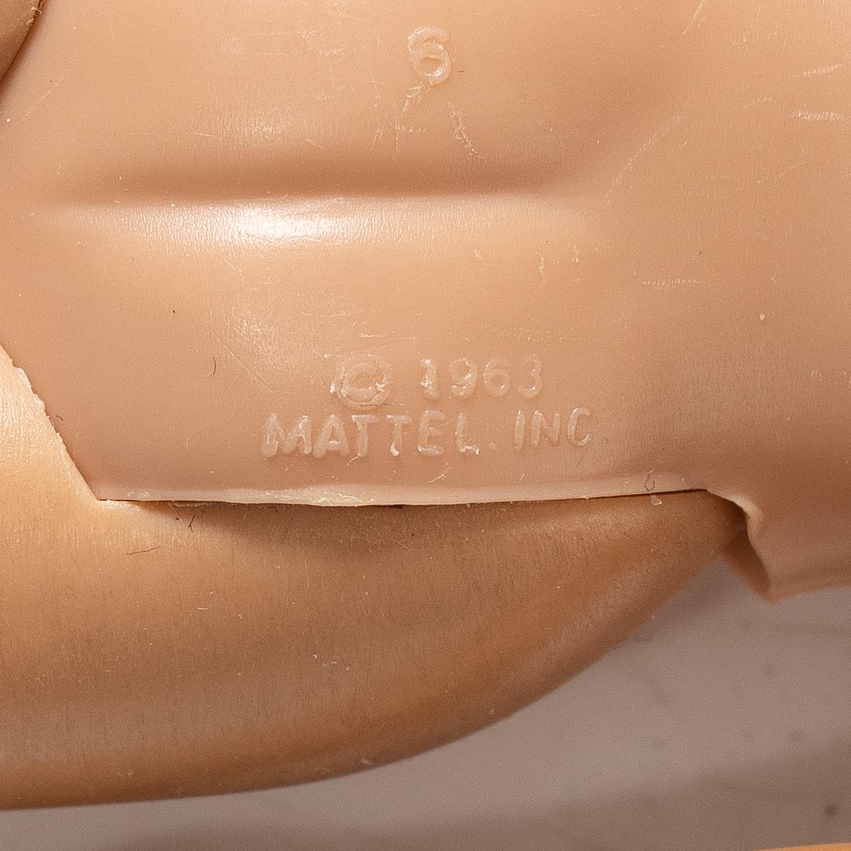 Barbie dolls, 4 pcs, along with clothes and accessories, Mattel, 1960s.