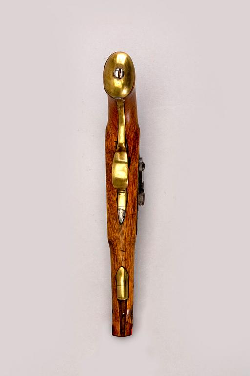 Pistol, percussion, probably Sweden, 19th century first part.