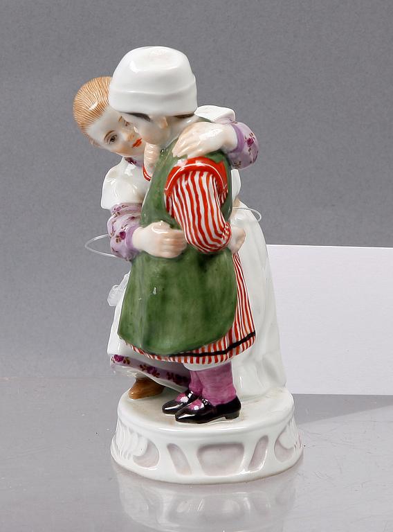 FIGURIN, porslin, Meissen, sekelskiftet 1900.