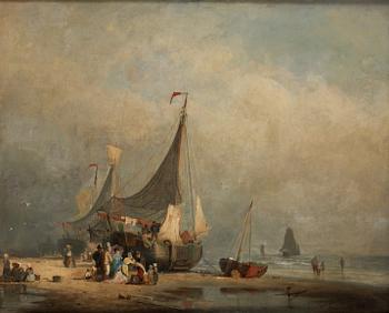 VIGGO FAUERHOLDT, olja på pannå, signerad.