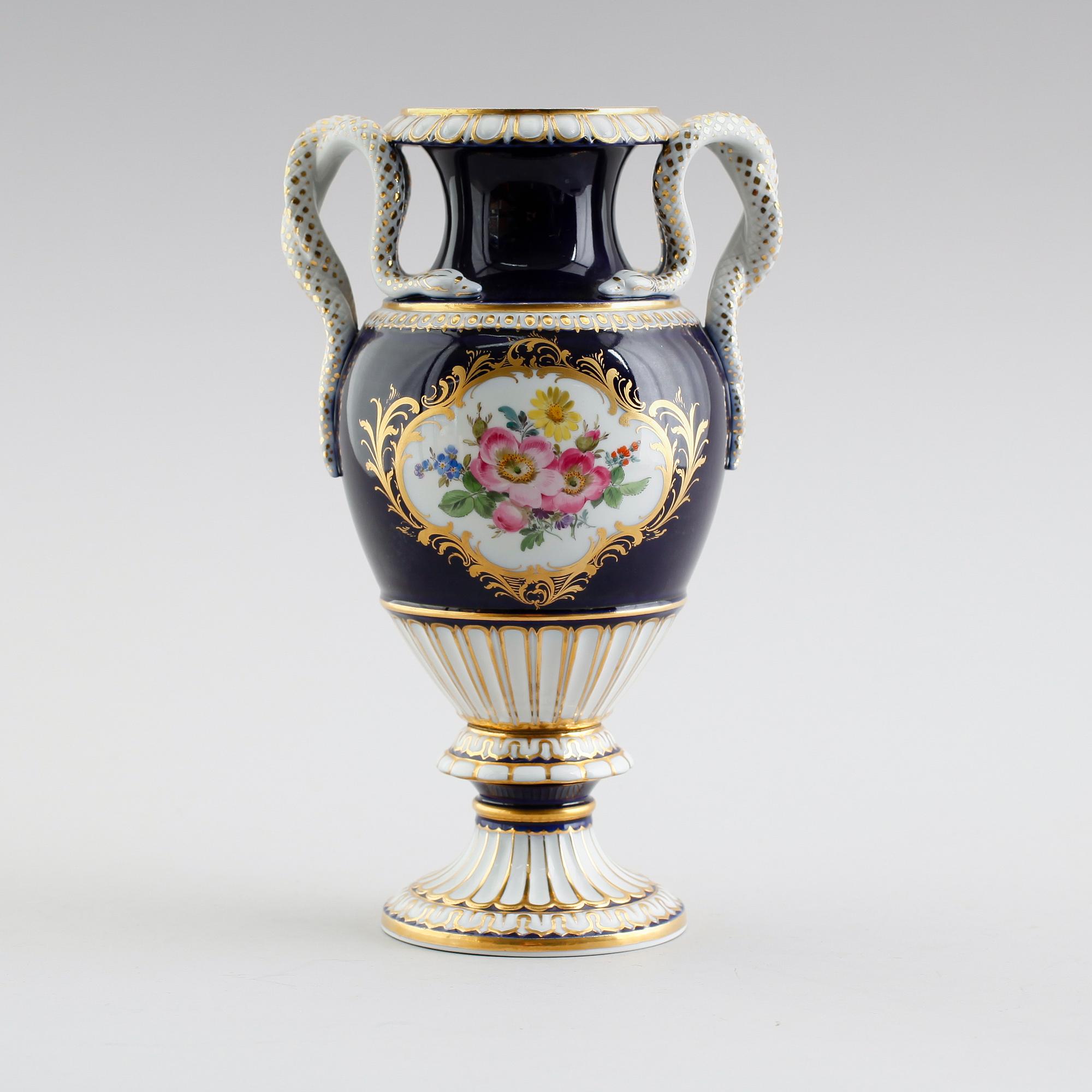VAS, porslin, Meissen, 1900-talets mitt.