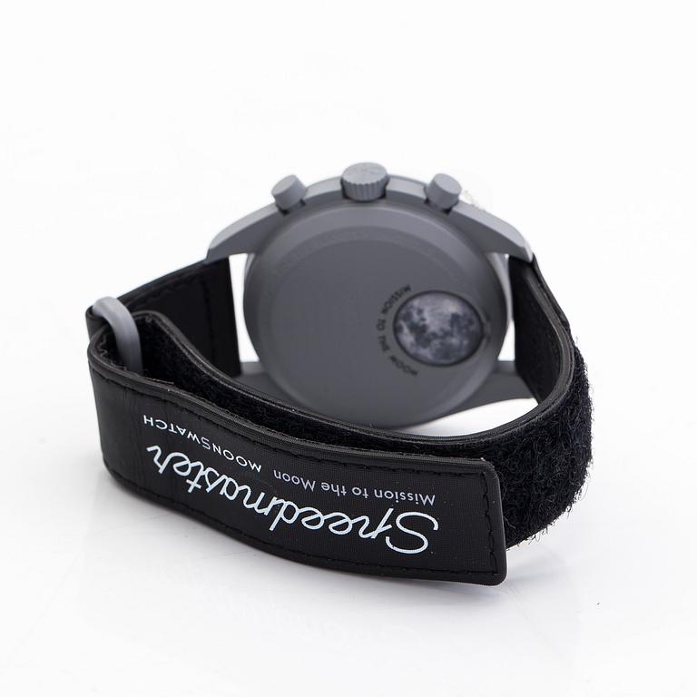 Swatch/Omega, MoonSwatch, Mission to the Moon, kronograf, armbandsur, 42 mm.