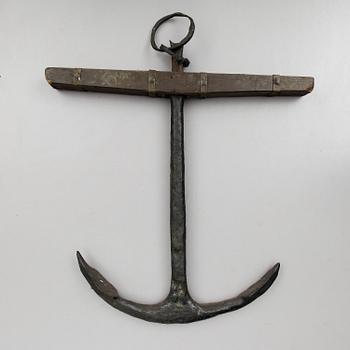 ANKARE, smide och trä, möjligen 1600-tal.