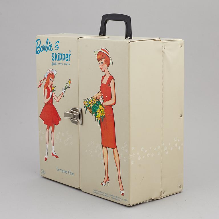 BARBIEDOCKOR, 4 st, samt accessoarer, Mattel, 1960-tal.