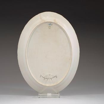 STEKFAT, porslin. "Flora Danica", Kunglig Dansk, Danmark, 1900-tal.