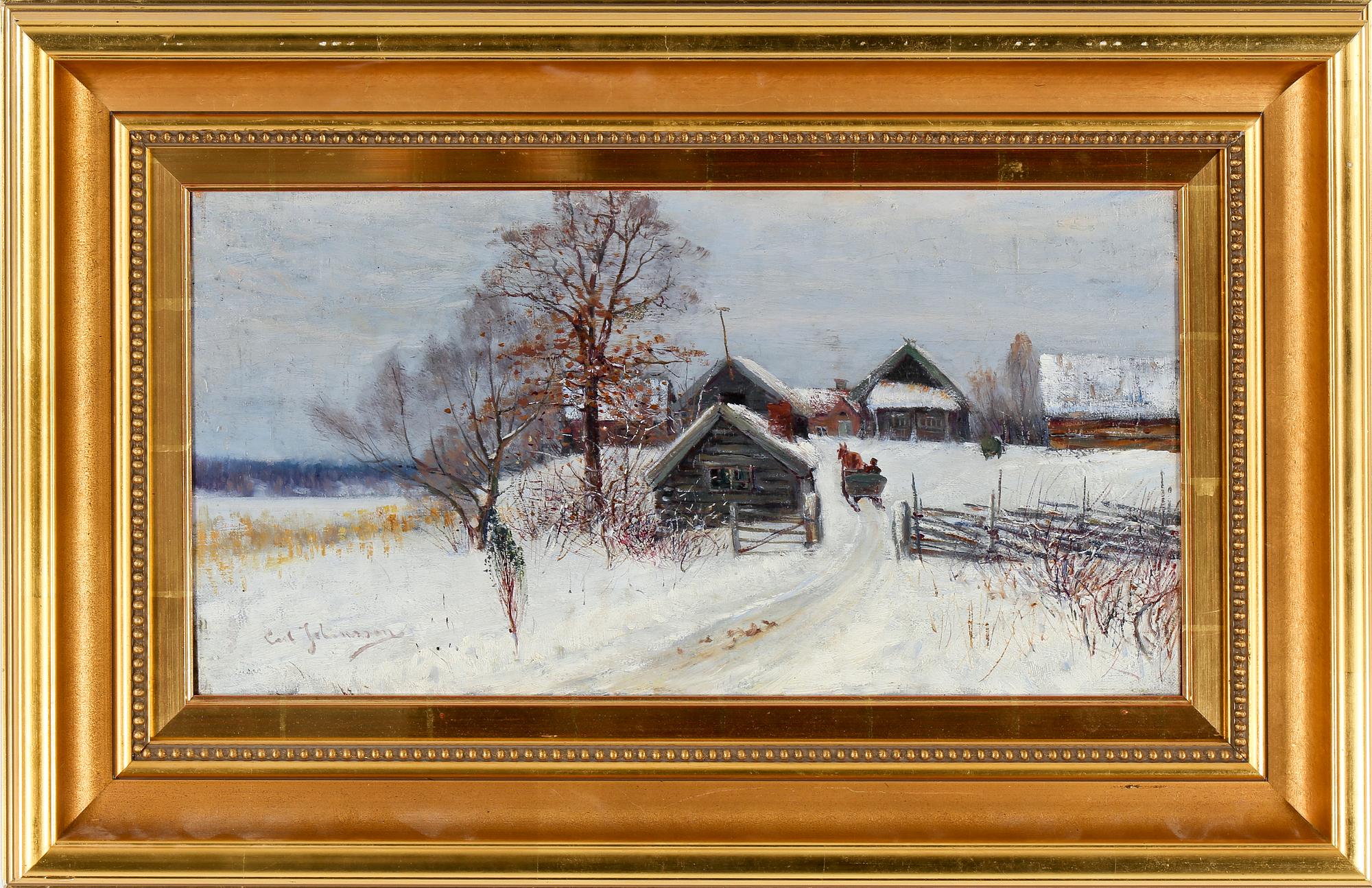 CARL JOHANSSON, olja på duk, signerad.