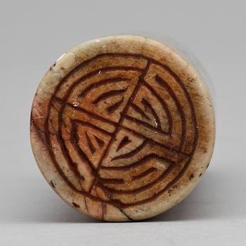 SIGILLSTAMP, soapstone, Kina.