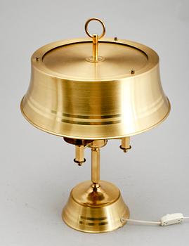 BORDSLAMPA, mässing, 1900-talets slut.