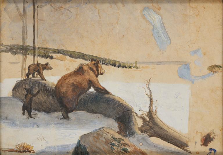 Bruno Liljefors, Bear family.