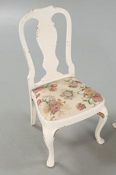 Four chairs, early 20th century.