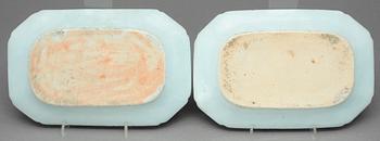 STEKFAT, 4+1, porslin, Qianlong, Kina 1700-tal.