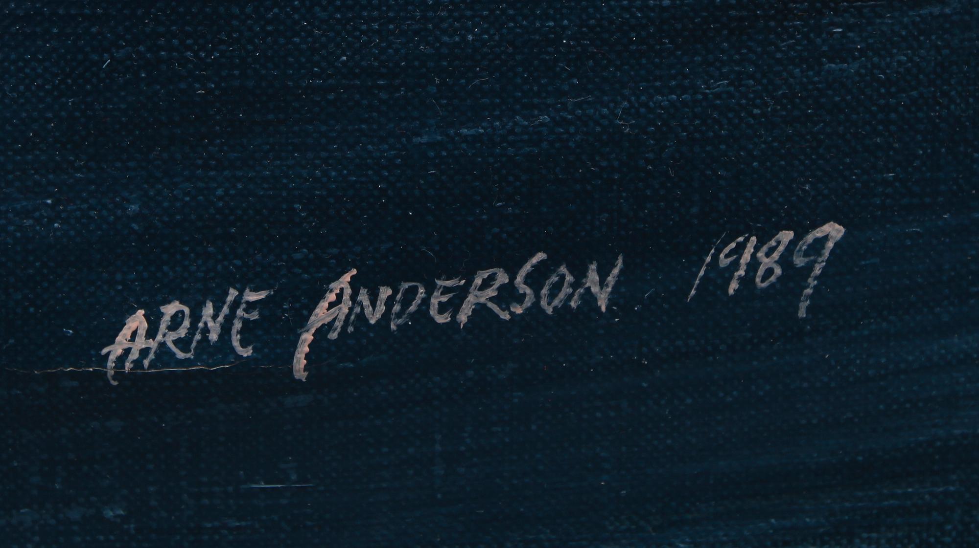 ARNE ANDERSSON, olja på duk, signerad och daterad 1989.