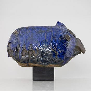 Henrik Allert, a stoneware sculpture of a bird, signed.