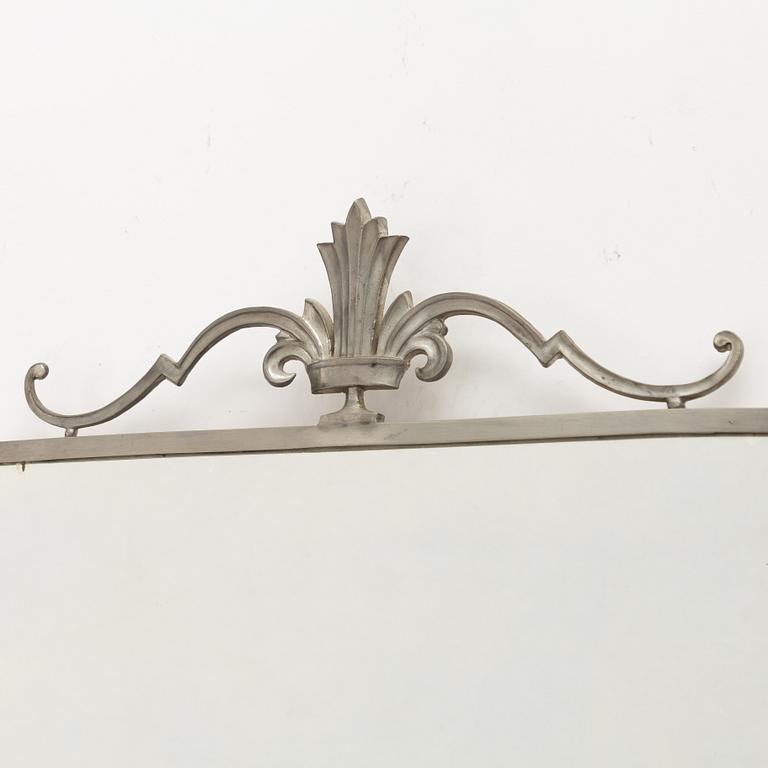 Edvin Ollers, mirror, pewter, Swedish Grace, 1920s/30s.