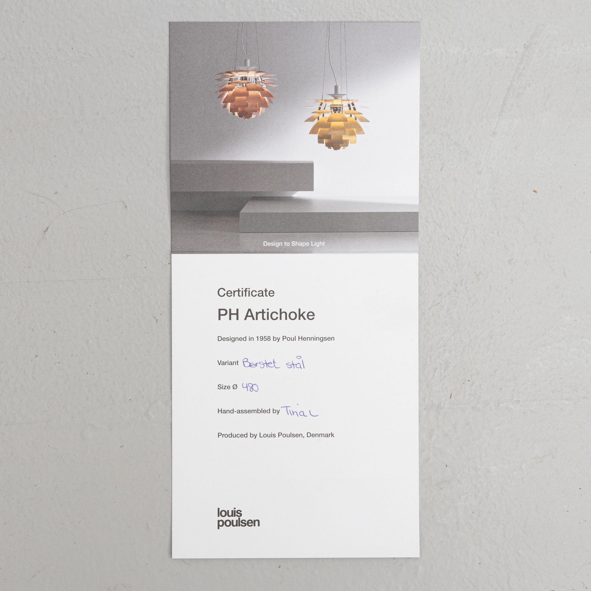 Poul Henningsen, ceiling lamp, "Artichoke", Louis Poulsen.