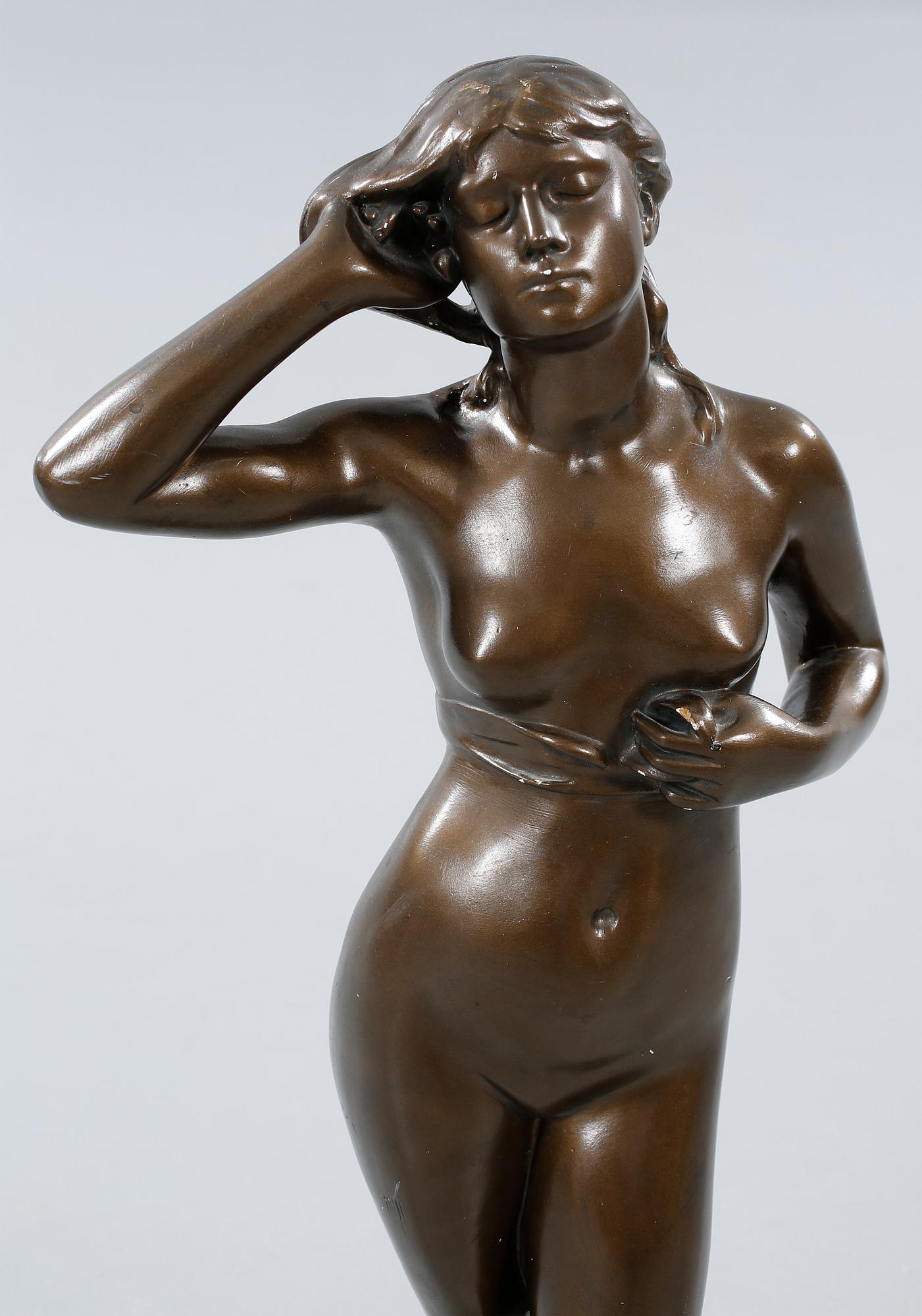 SKULPTUR, glaserad gips, efter Per Hasselberg, G. Bernardi Konstgjuteri, Göteborg, 1900-tal.
