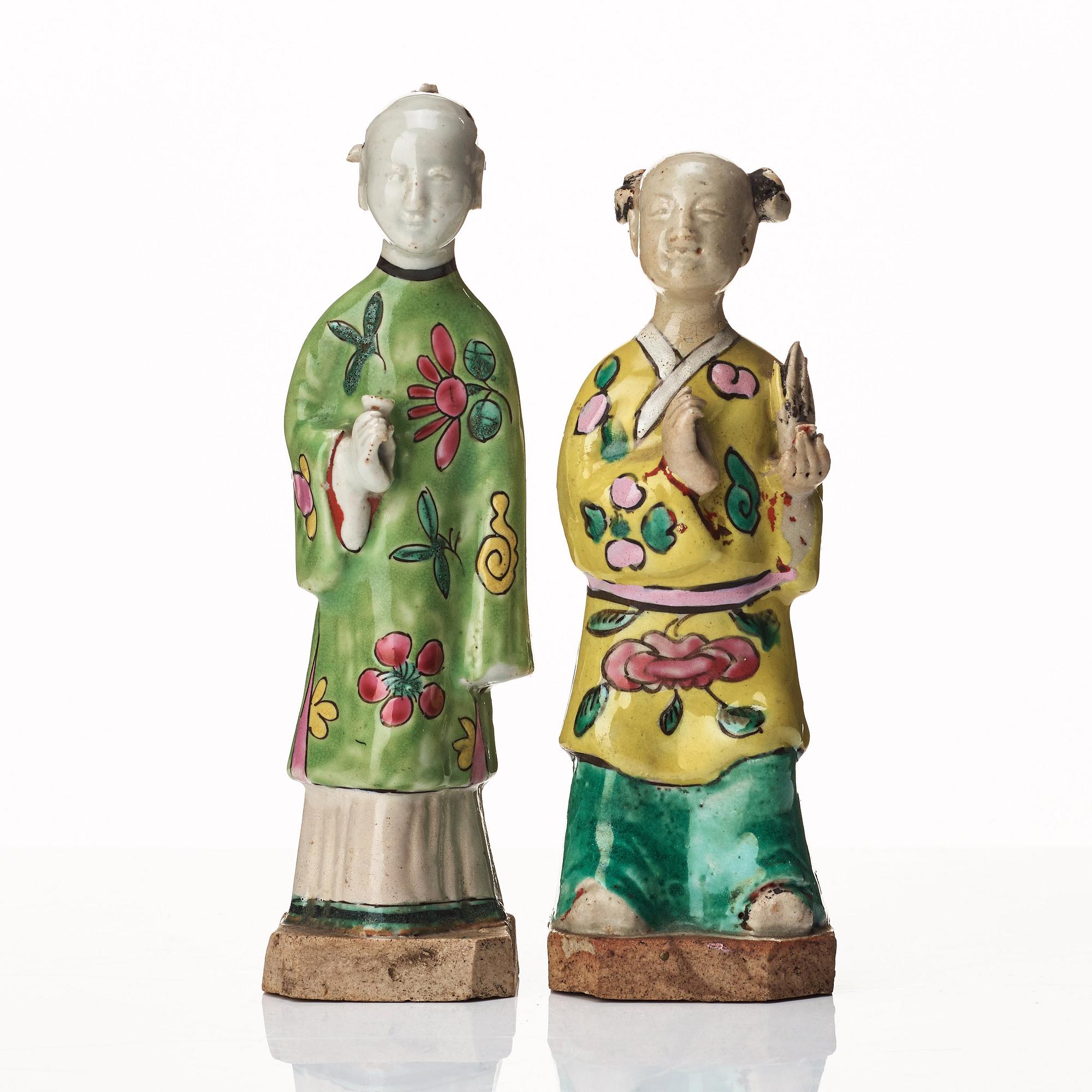 A group of eight immortals on  wooden stand, Qing dynasty, 19th Century.
