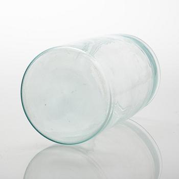 Lasipurkkeja, 3 kpl, mm Karhulan lasitehdas, 1900-luvun alkupuoli.